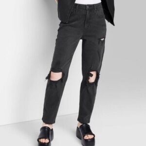 NWT size 4 Wild Fable Women’s Super High-Rise Tapered Black Jeans